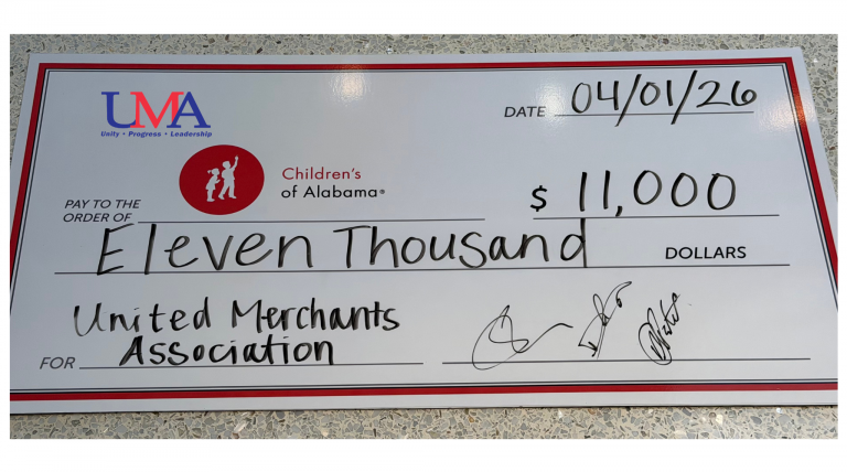 UMA and Children’s of Alabama® Children's of Alabama 2026 Check Presentations